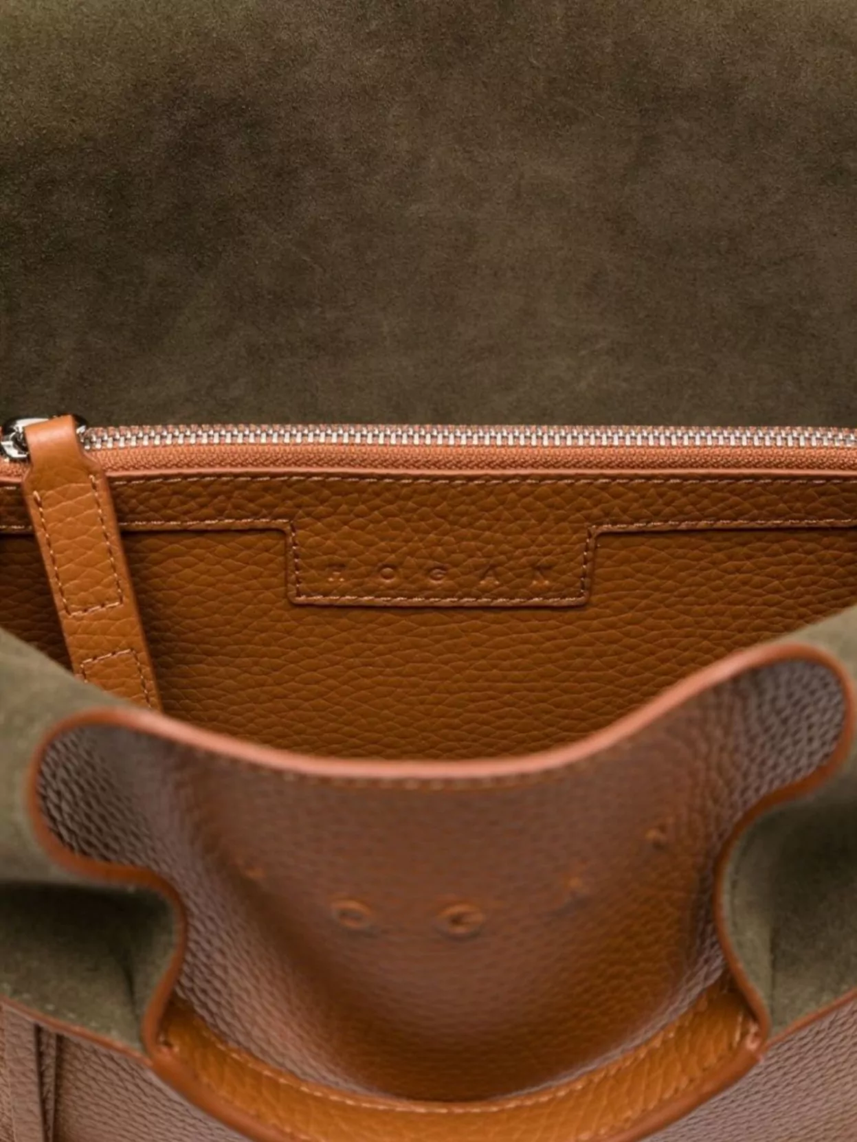 Hogan Calf Leather Tote Bag With Shoulder Strap