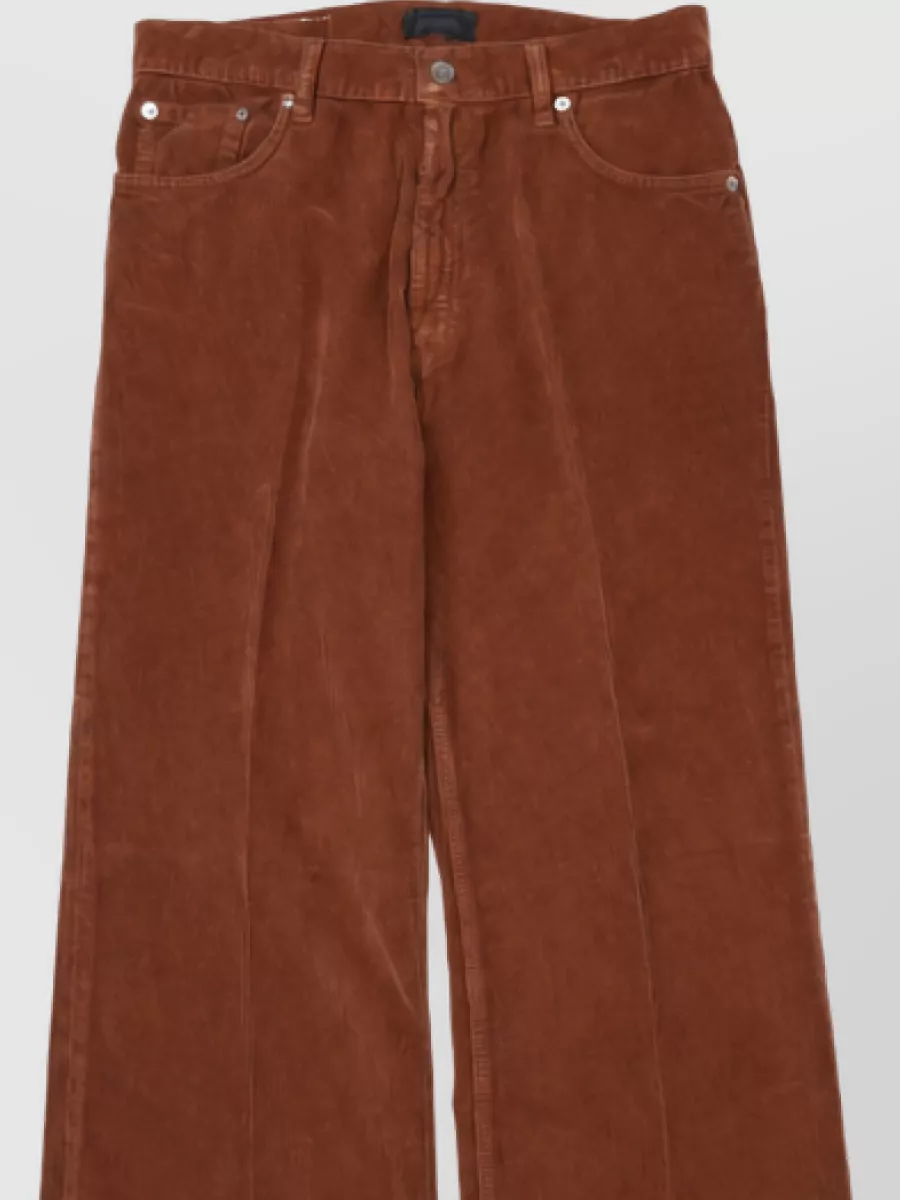 Haikure Ribbed Wide-Leg Jeans