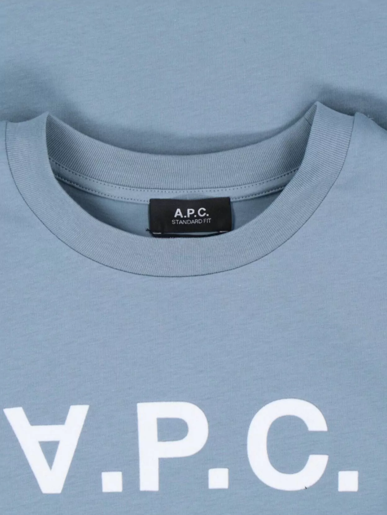 Apc Crew Neck Short Sleeves Standard Fit In Blue