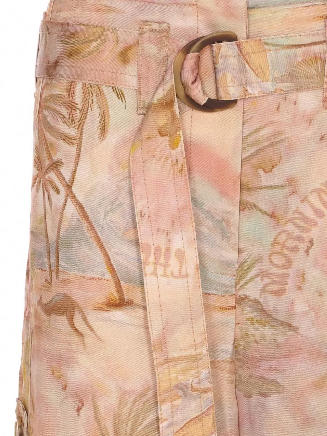 Zimmermann Printed High Waist Cargo Trousers