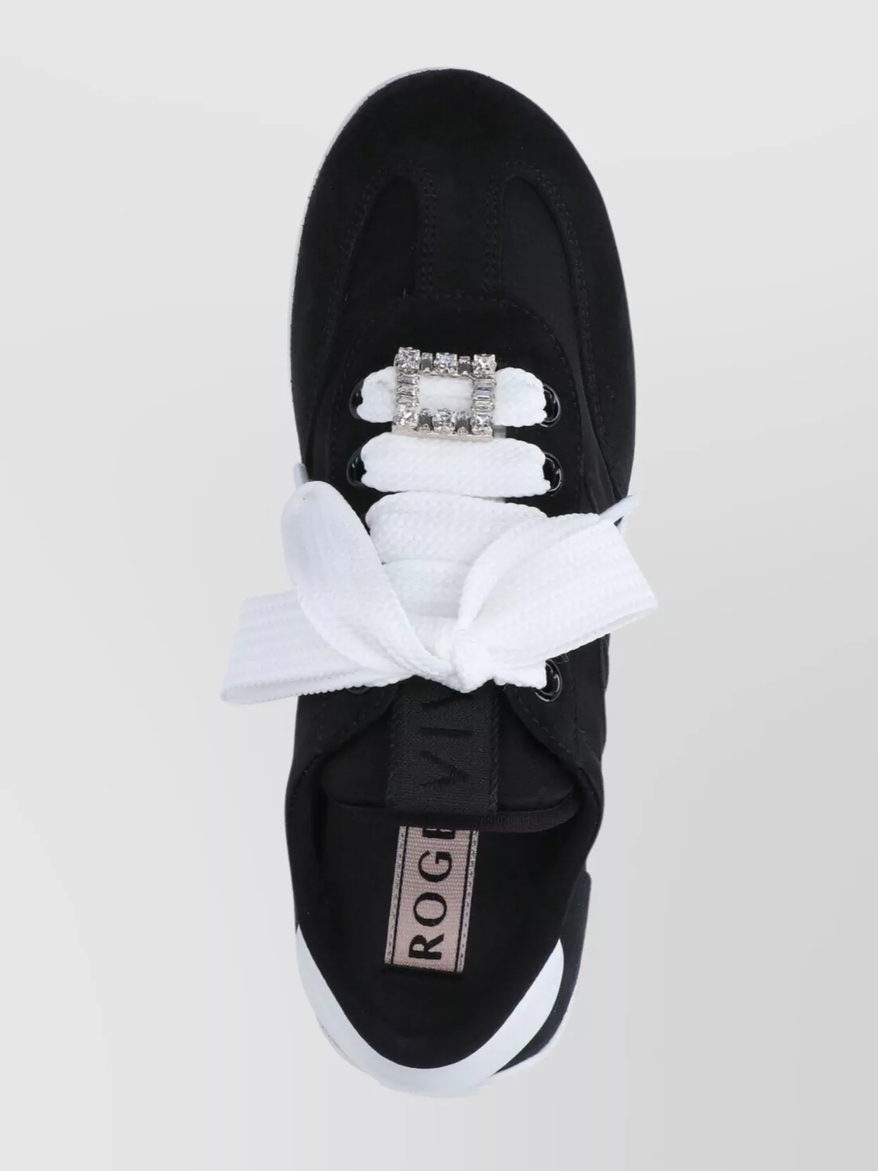 Roger Vivier Low Top Sneakers With Contrast Sole And Laces
