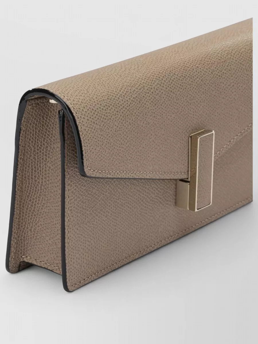 Valextra Iside Clutch Bag Chain Strap Detail