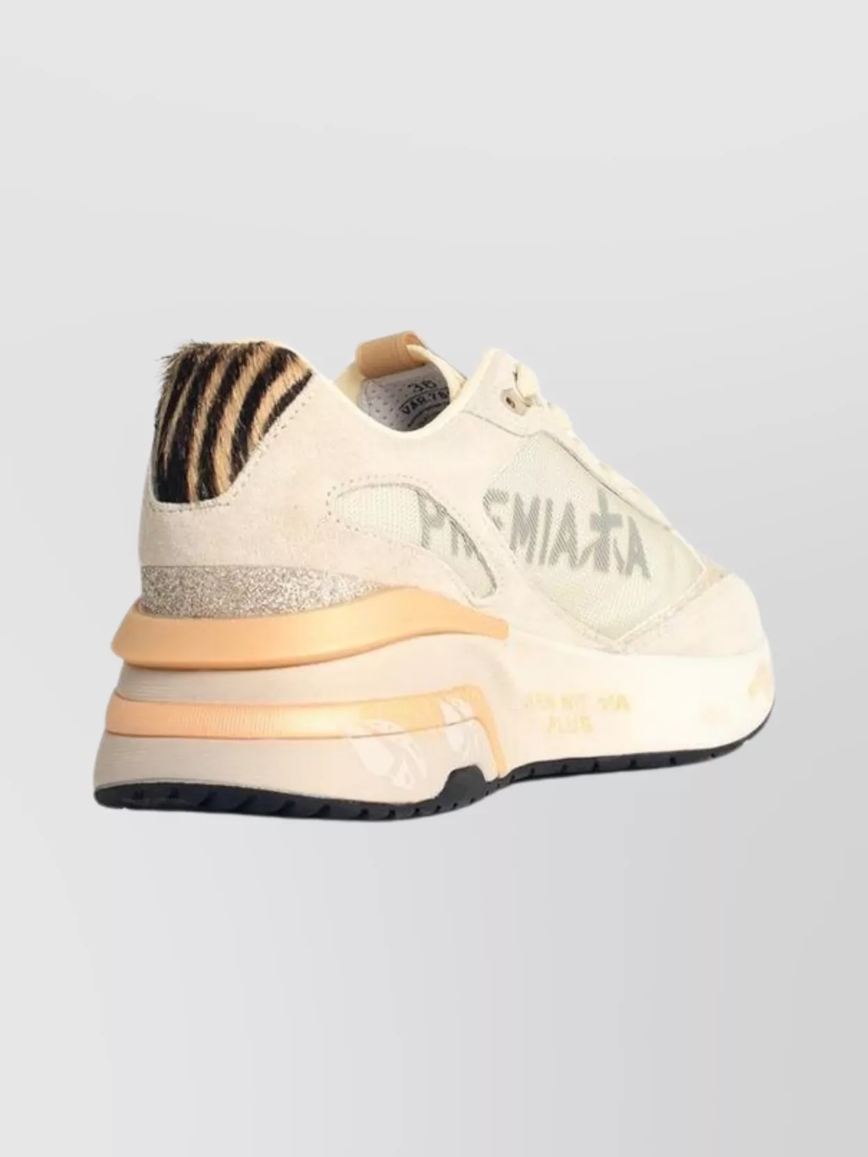 Premiata Suede Blend Sneakers Contrast Sole