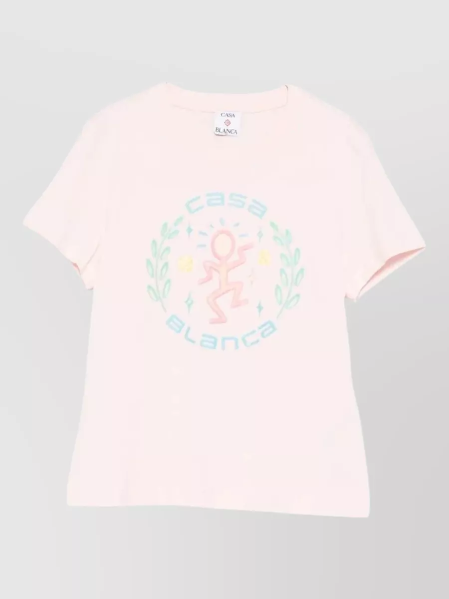 Casablanca graphic cotton fitted t-shirt