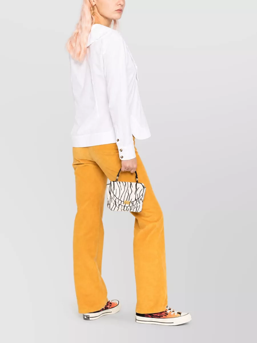 Ganni Organic Cotton Peter Pan Collar Blouse