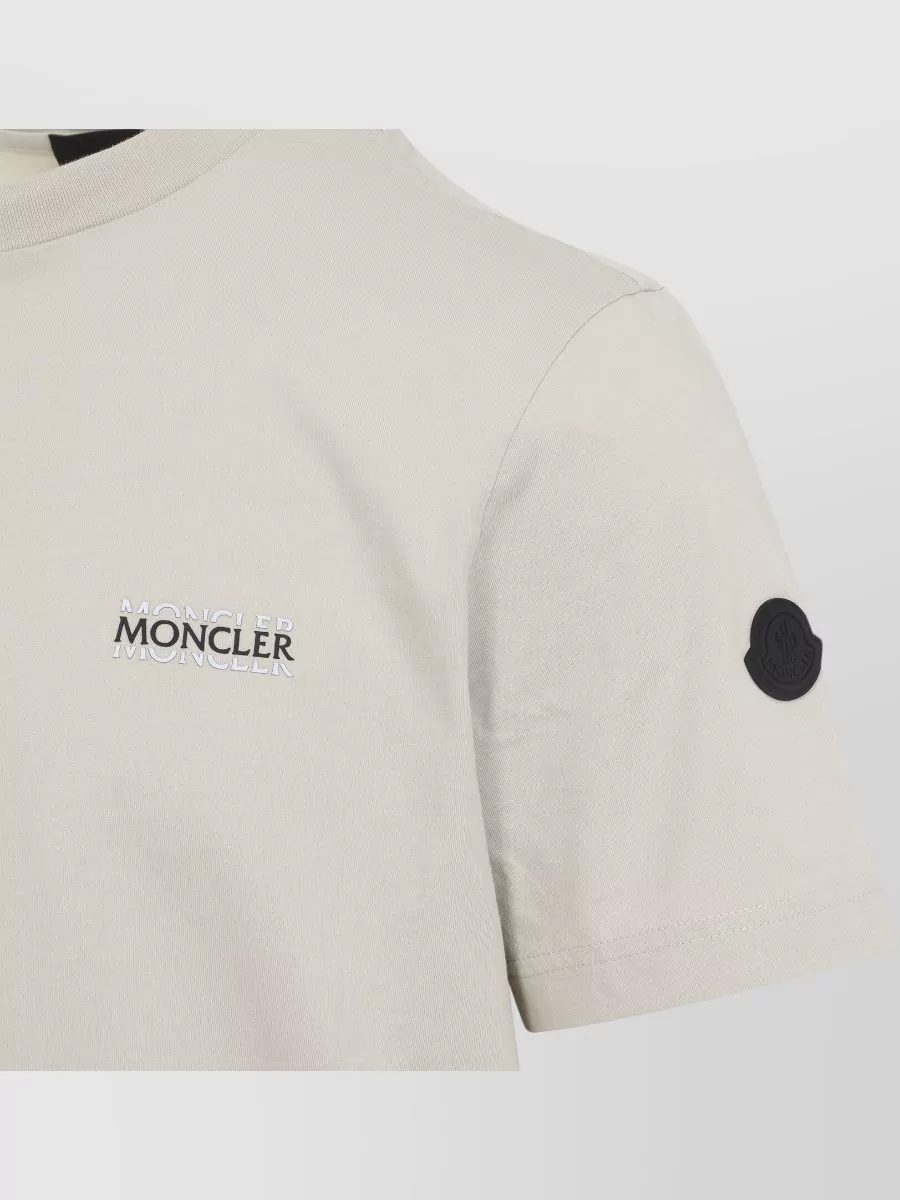 Moncler Short Sleeve Crew Neck Patch T-Shirt