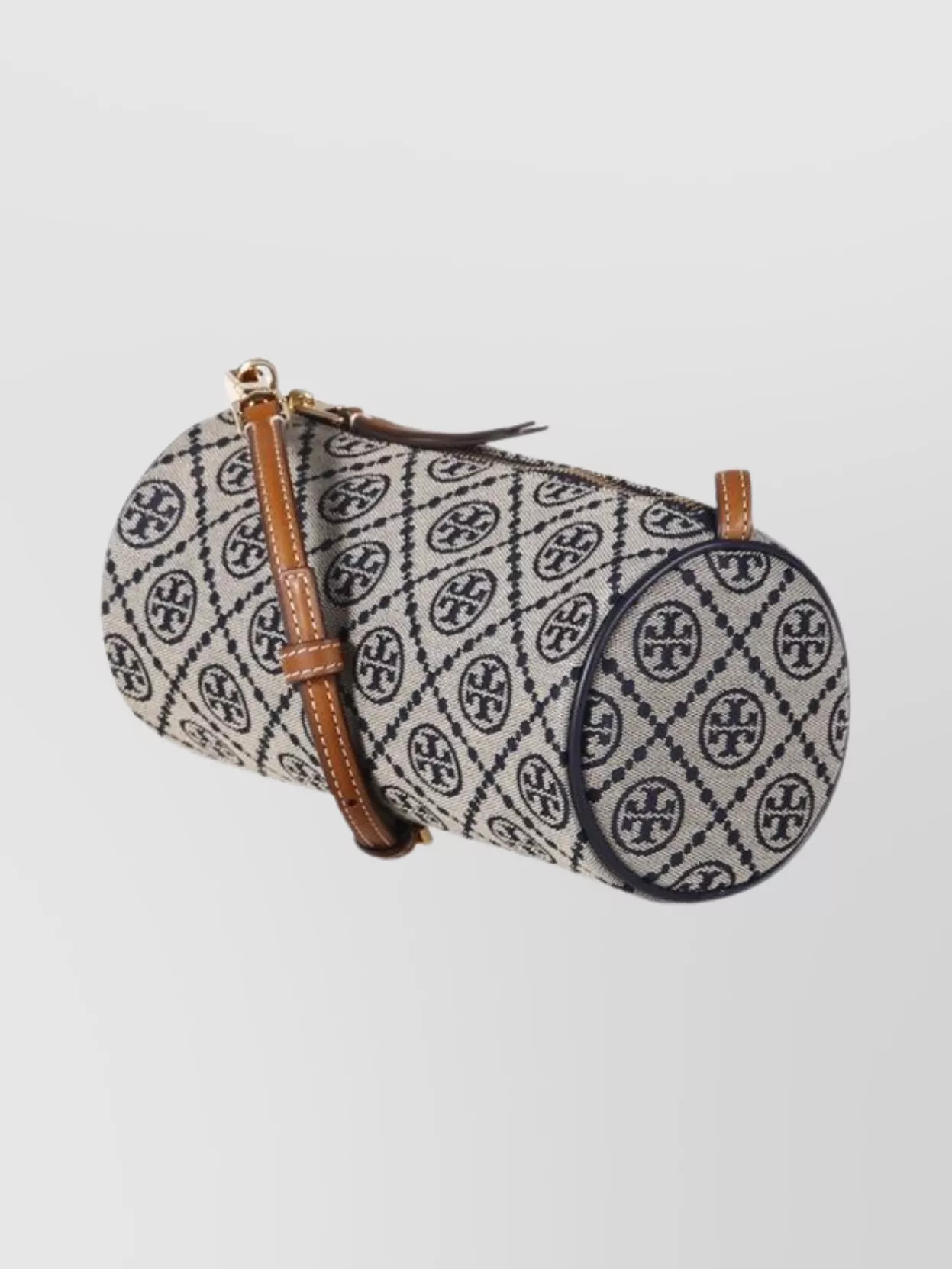 Tory Burch Monogrammed Cylinder Crossbody Bag