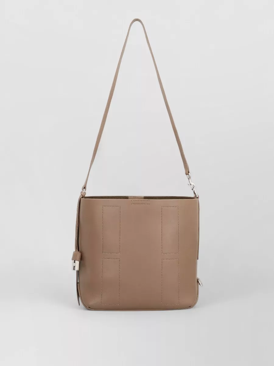 Hogan h-hobo small leather tote bag