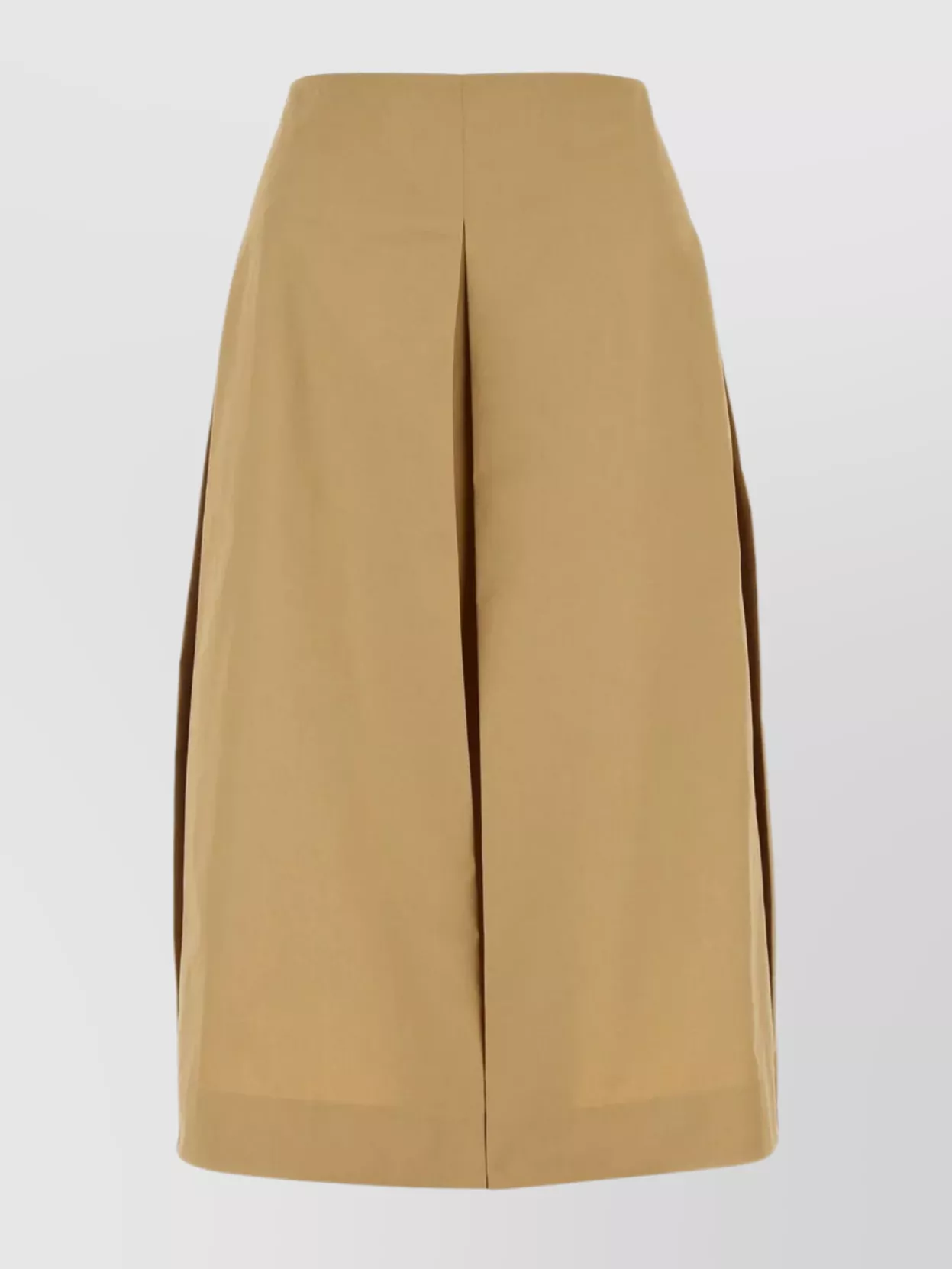 Shop Tory Burch Cotton Skirt With Front Slit And Pockets