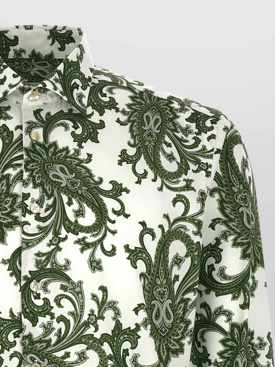 Etro Paisley Ramage Long Sleeve Button Shirt