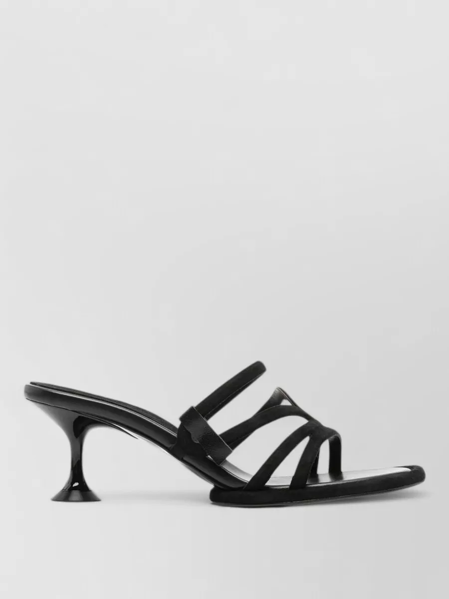 Sergio Rossi Leather Multi Strap Mules
