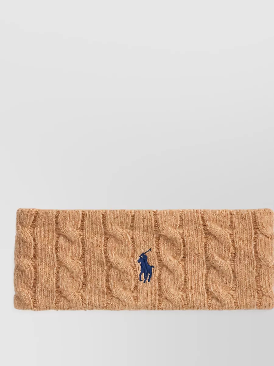 Ralph Lauren cable-knit wool cashmere headband
