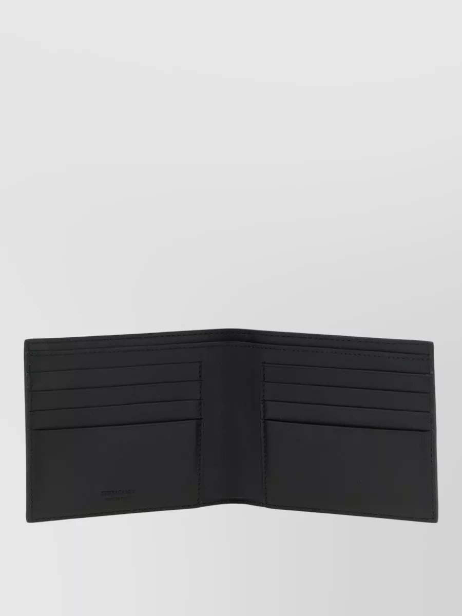 Ferragamo Gancini Bifold Wallet Textured Finish