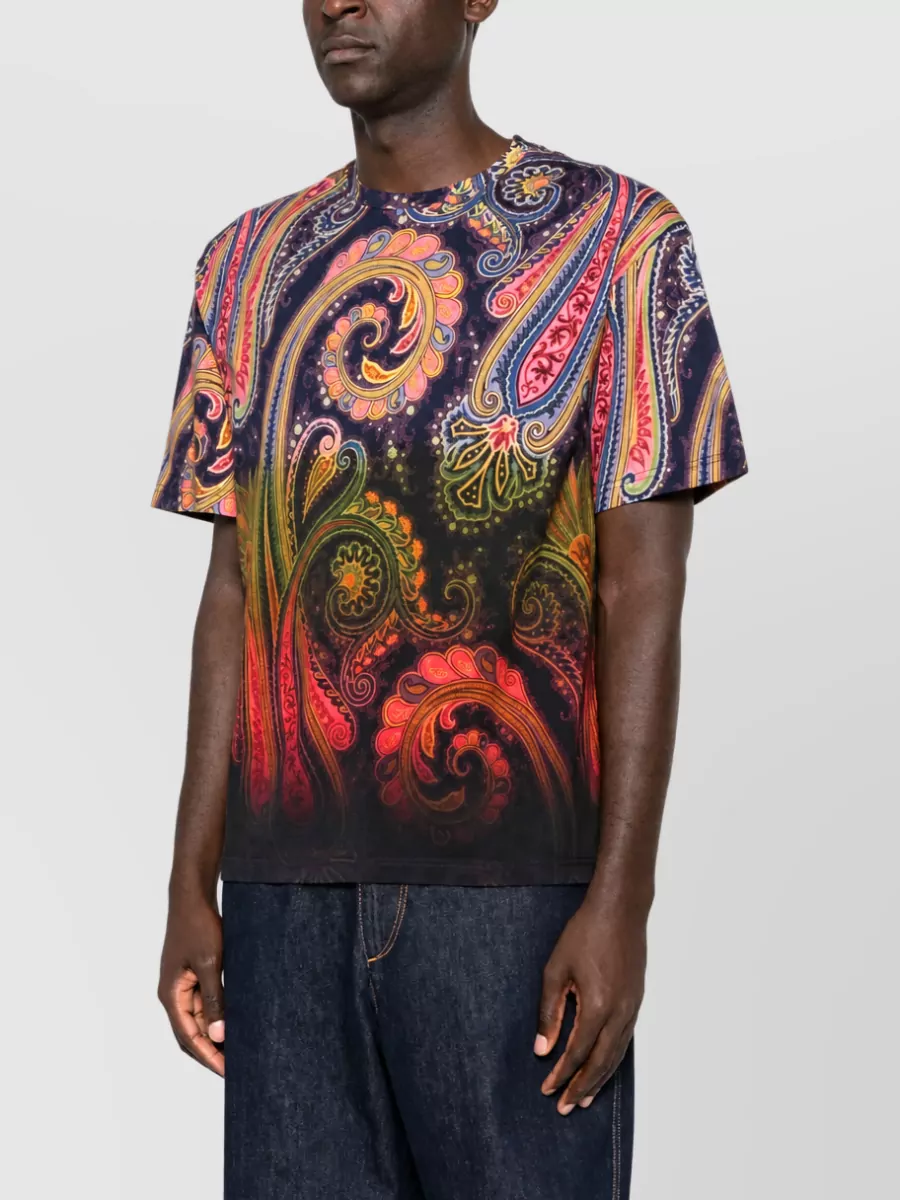 Etro Paisley-Print Cotton T-Shirt