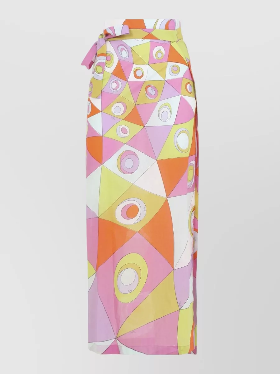 Pucci printed wrap skirt