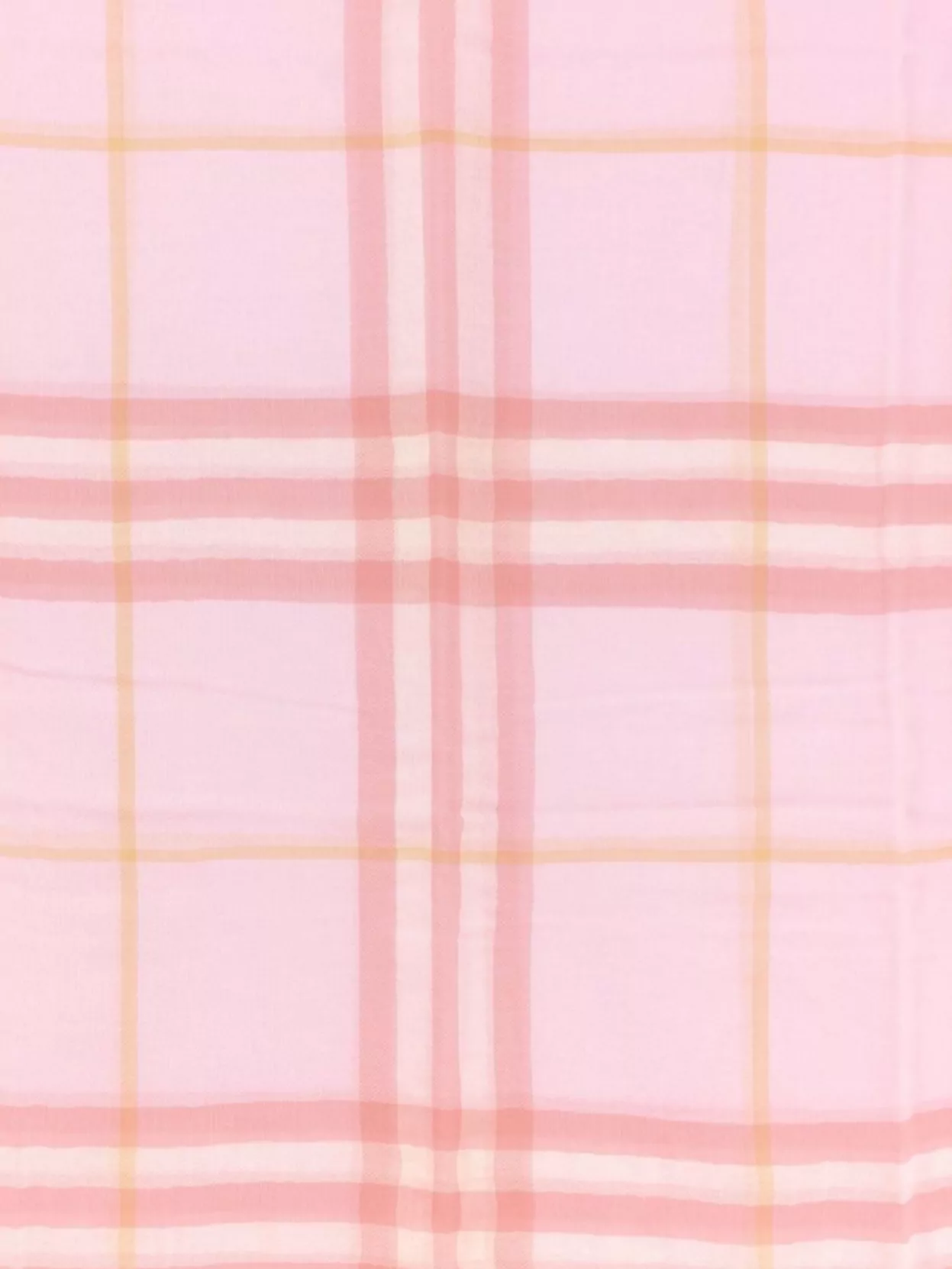Burberry Lightweight Wool Scarf Featuring Check Design