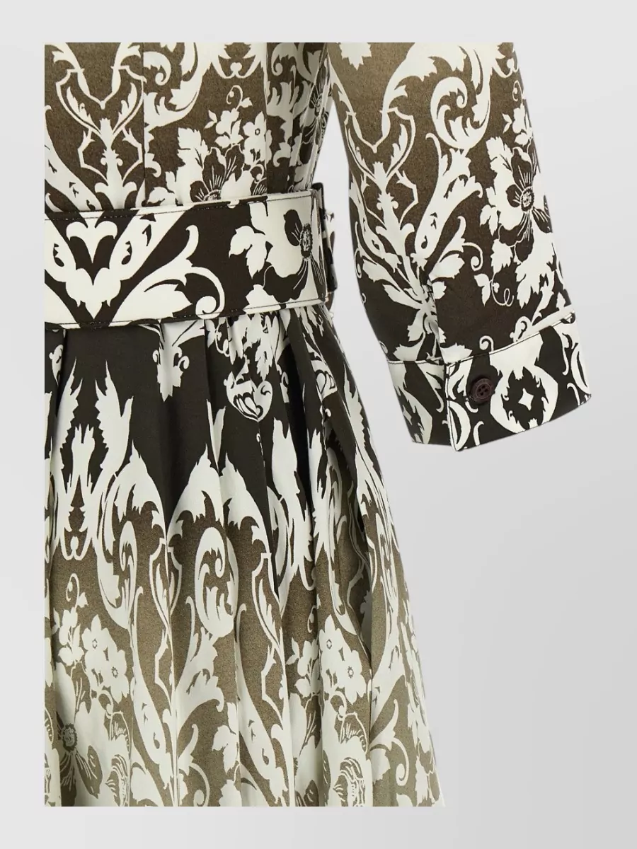 Samantha Sung Printed Cotton Midi Dress