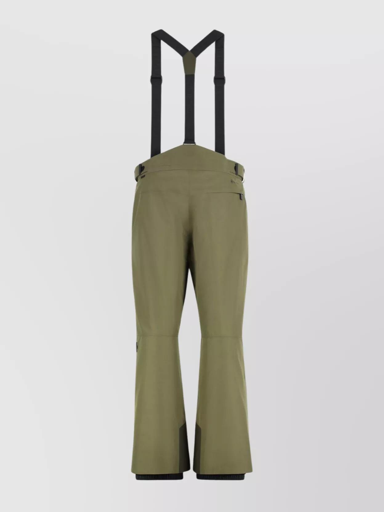 Moncler Gore-tex Ski Trousers Suspenders In Green
