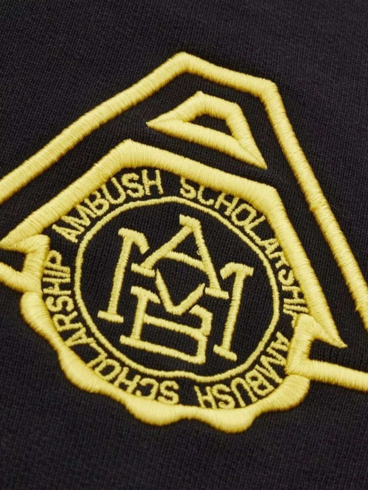 Ambush Ribbed Crew-Neck Cotton Sweatshirt