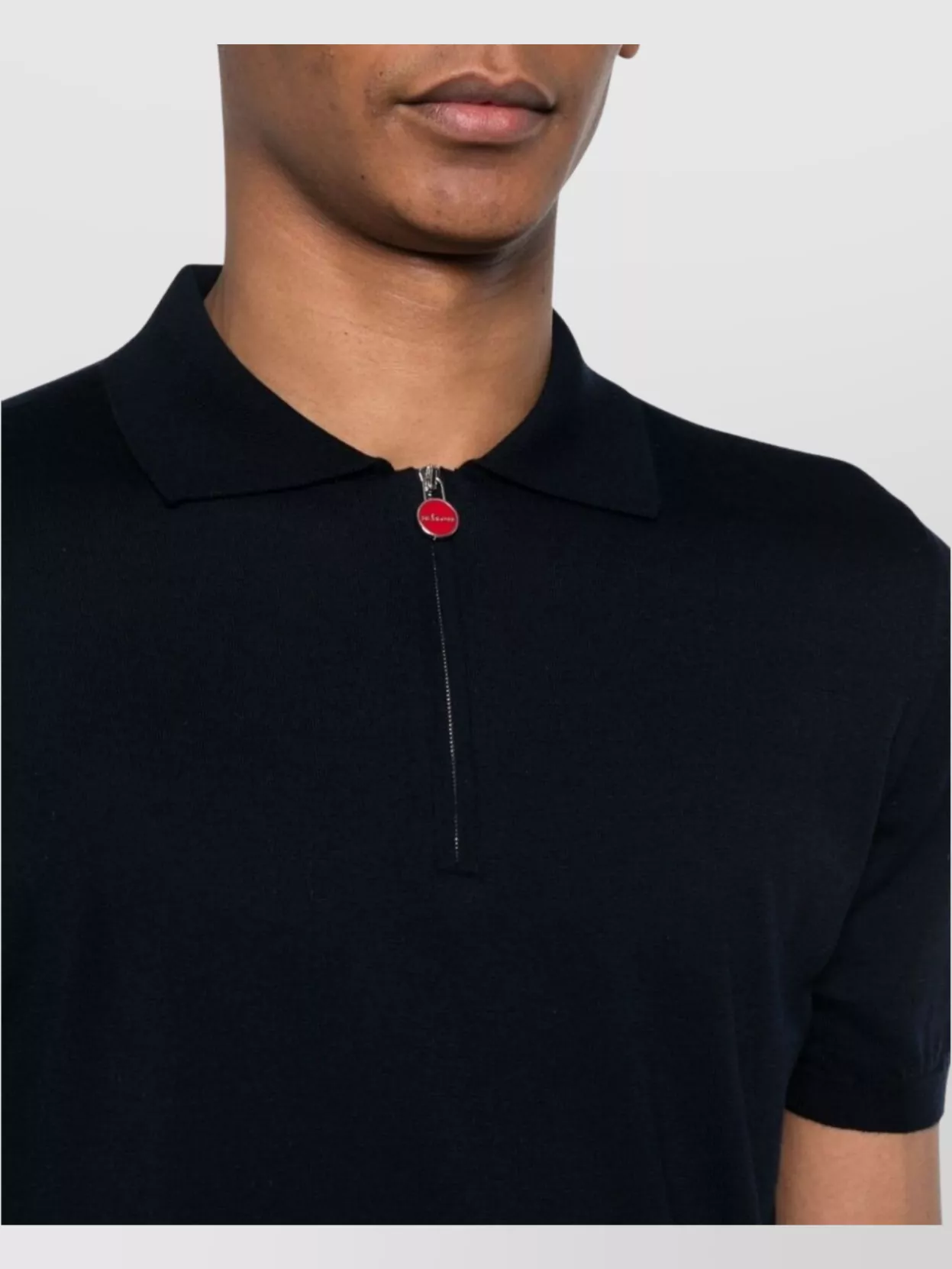 Kiton Collared Polo Shirt Zip Detail