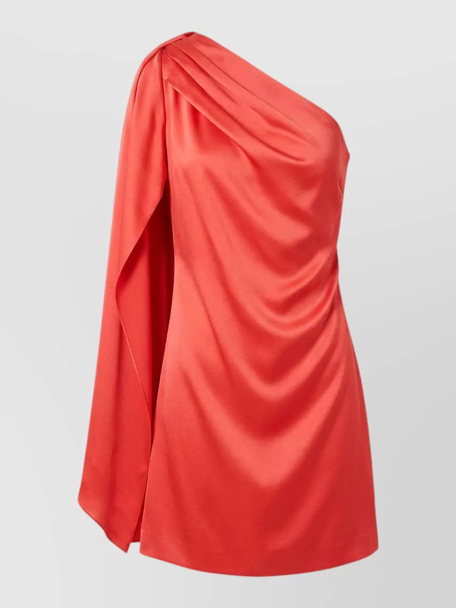 Stella Mccartney satin one-shoulder mini dress
