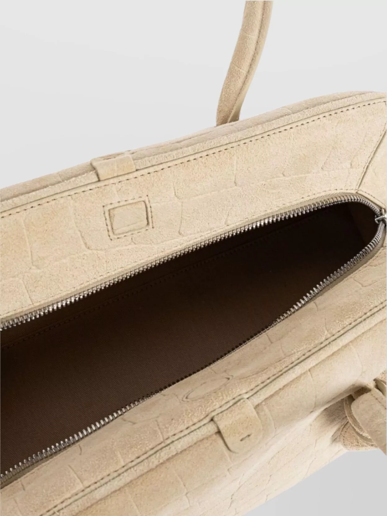 Jacquemus Crocodile Effect Curved Silhouette Tote Bag