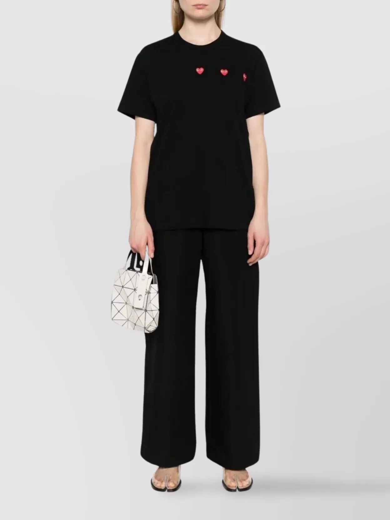Comme Des Garçons Play Heart Graphic Crew Neck T-Shirt