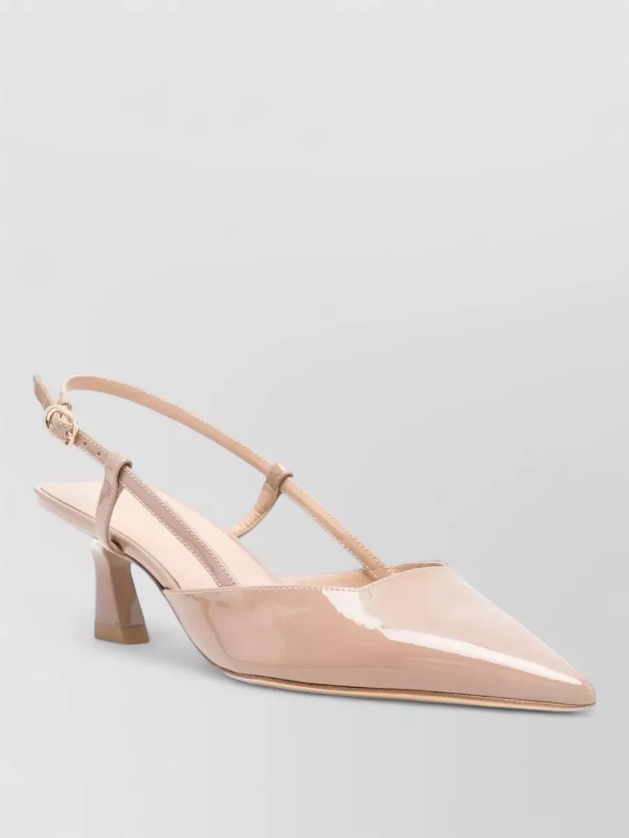 Stuart Weitzman Patent Leather Slingback Pumps