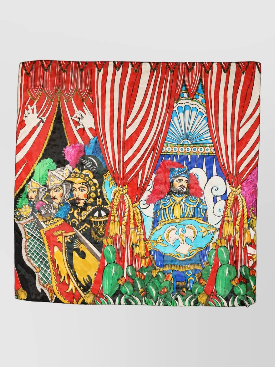 Dolce&Gabbana silk printed square scarf