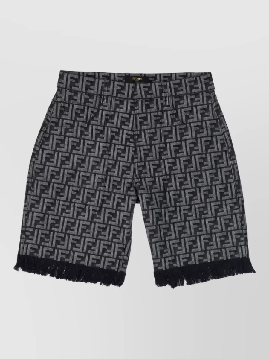 Fendi Denim Bermuda Shorts