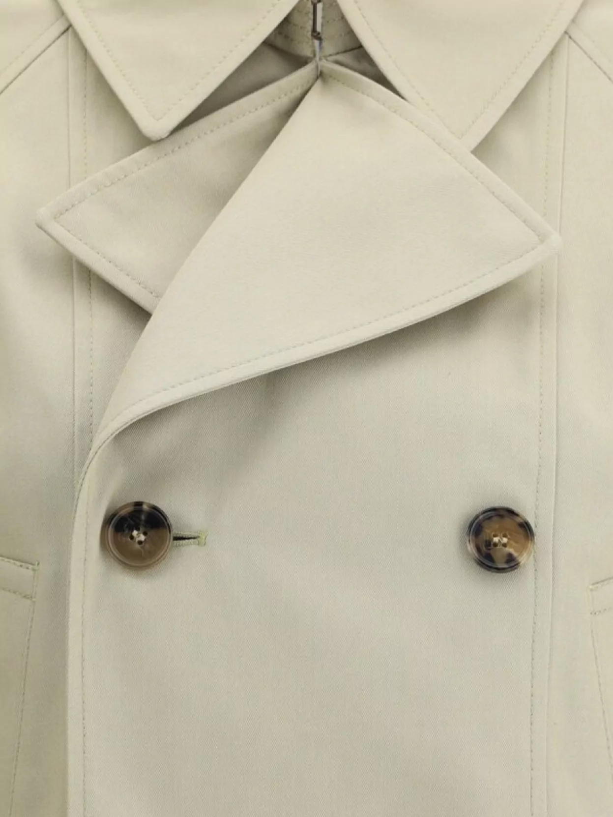 Burberry Structured Buckle Cuffs Trench Coat