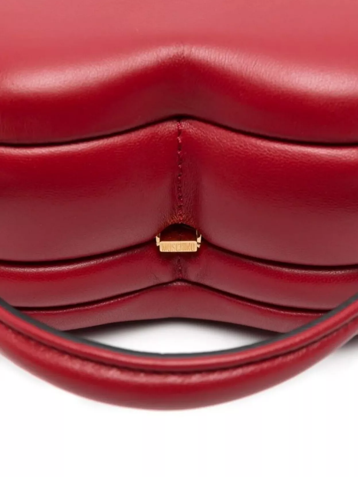Moschino Nappa Heart Top Handle Clutch Bag
