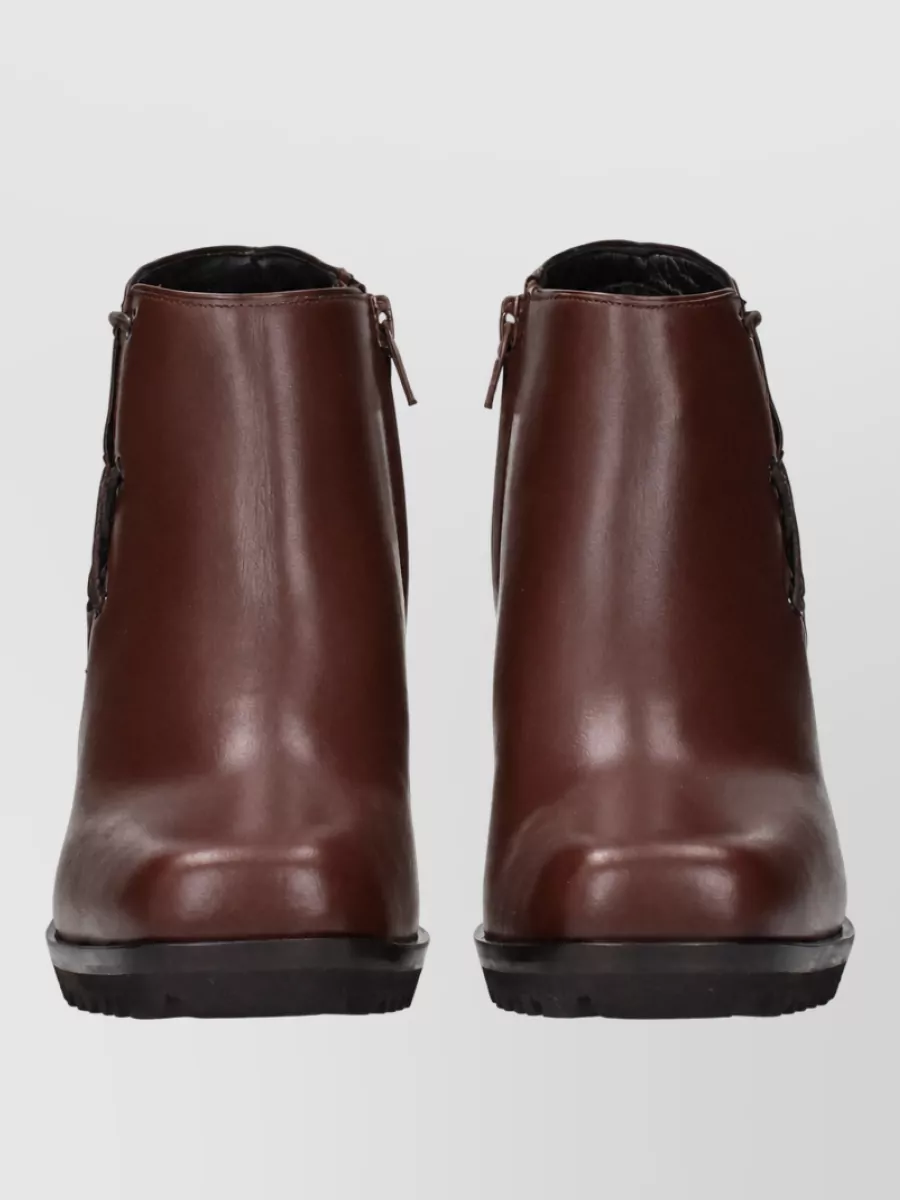 Max Mara Leather Ankle Boots