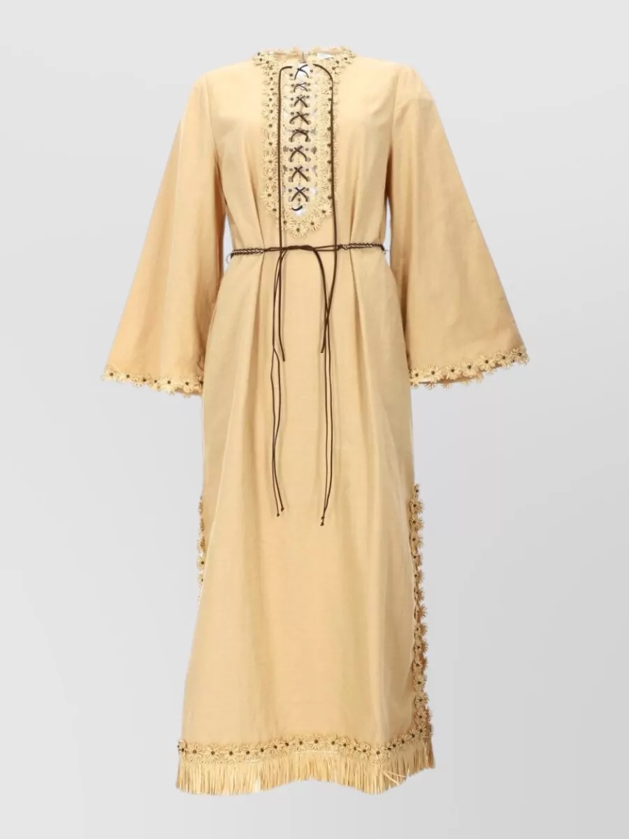 Zimmermann cotton midi dressing gown