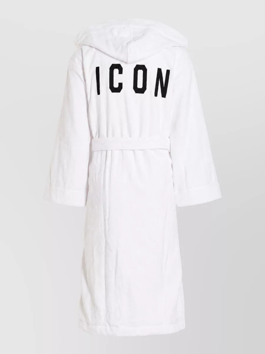 Dsquared2 Cotton Logo Bathrobe