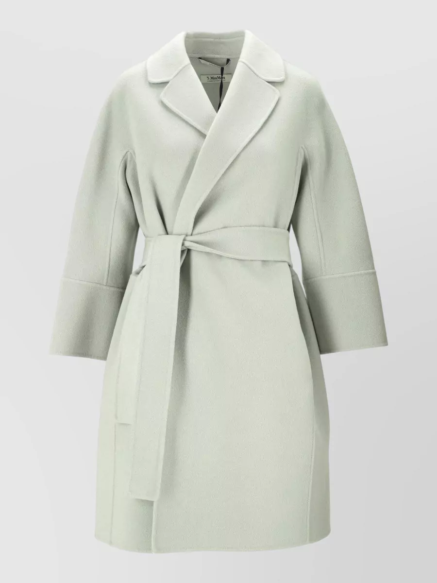 S Max Mara virgin wool single-breasted coat