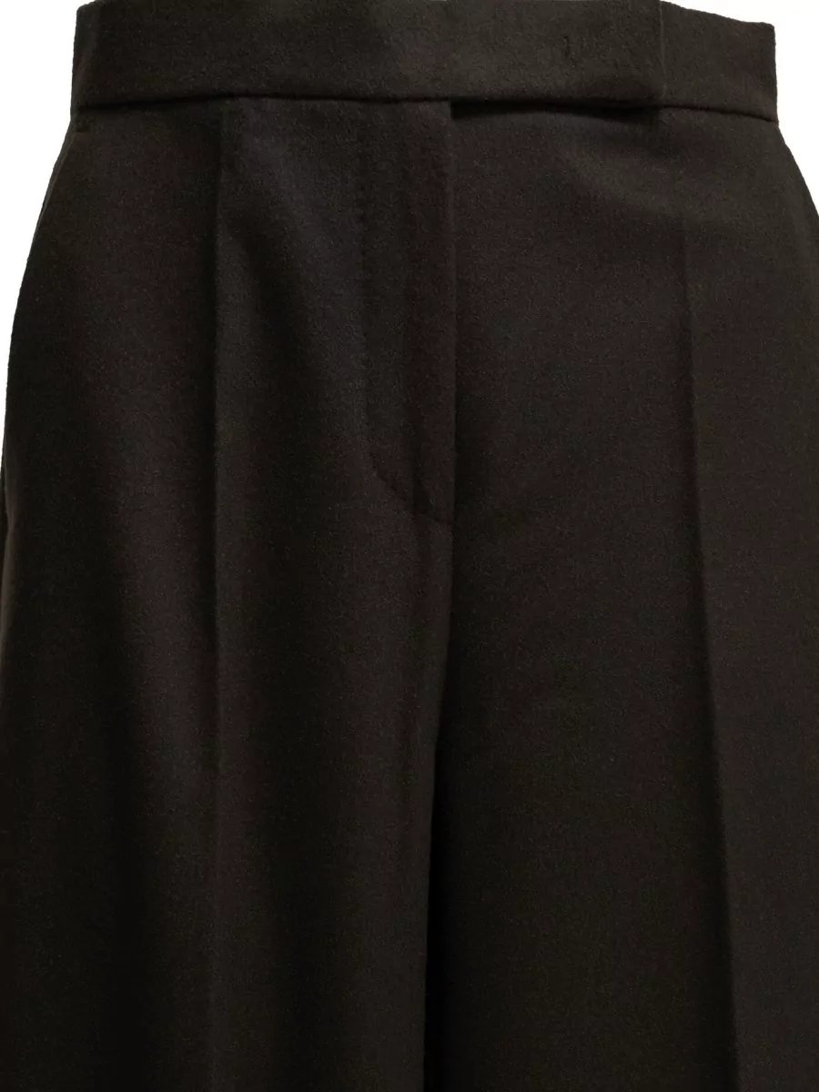Max Mara Camel Hair Wide-Leg Trousers