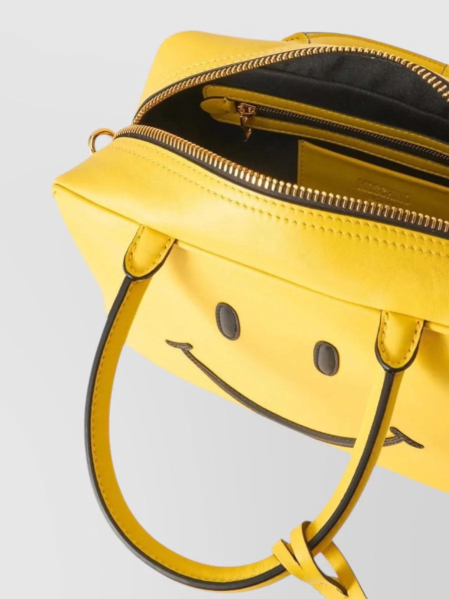 Moschino Calf Leather Mini Shoulder Bag