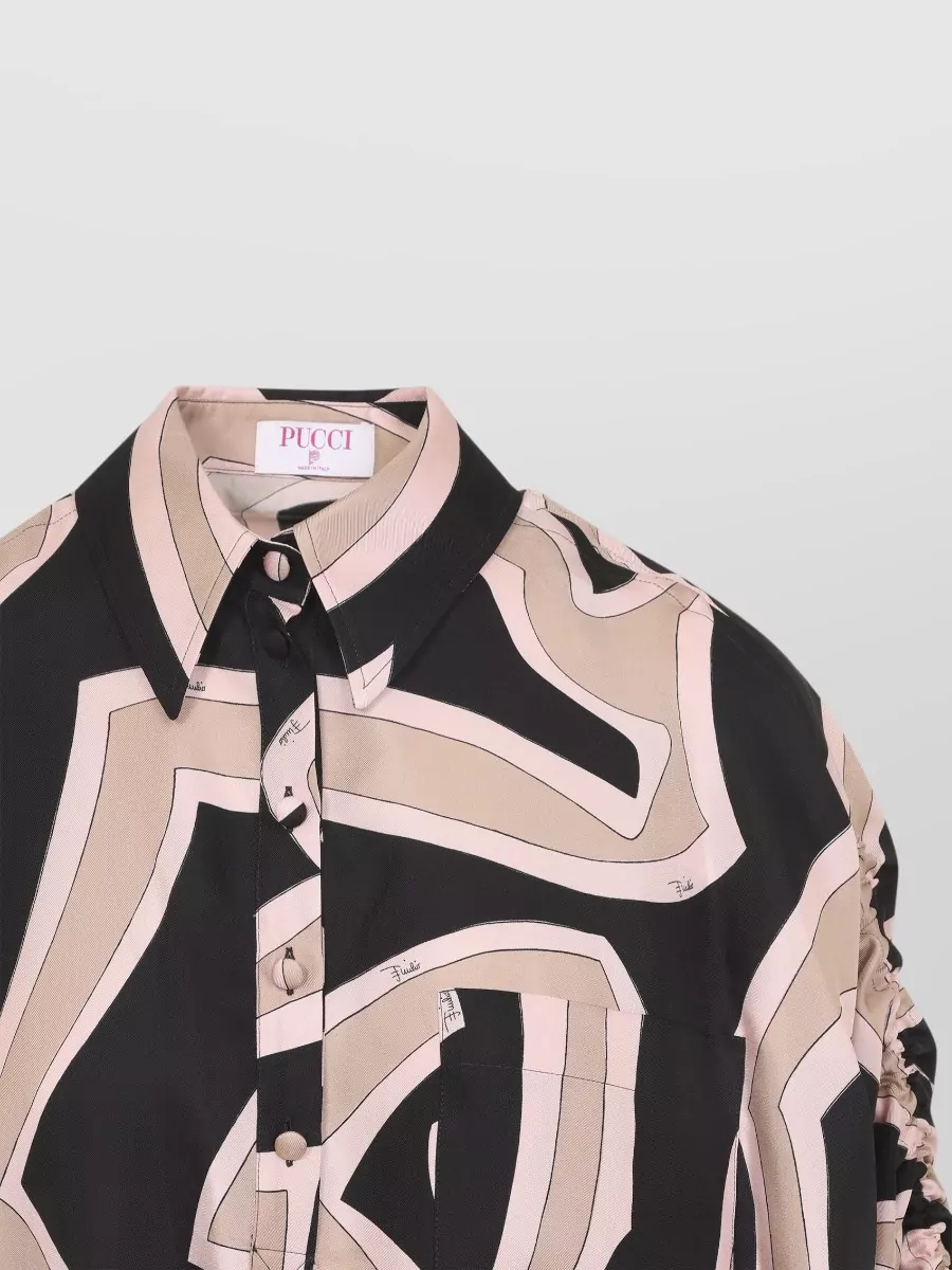 Pucci Silk Printed Short Kaftan Dress