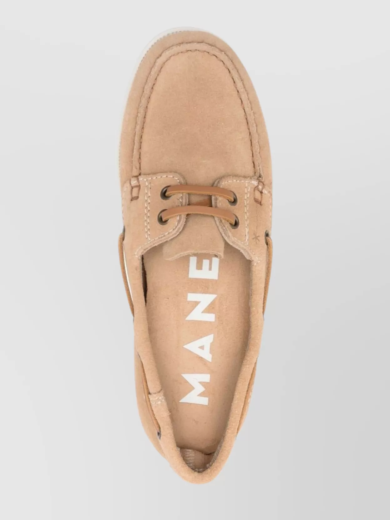 Manebi Almond Toe Stitch Detailing Loafers