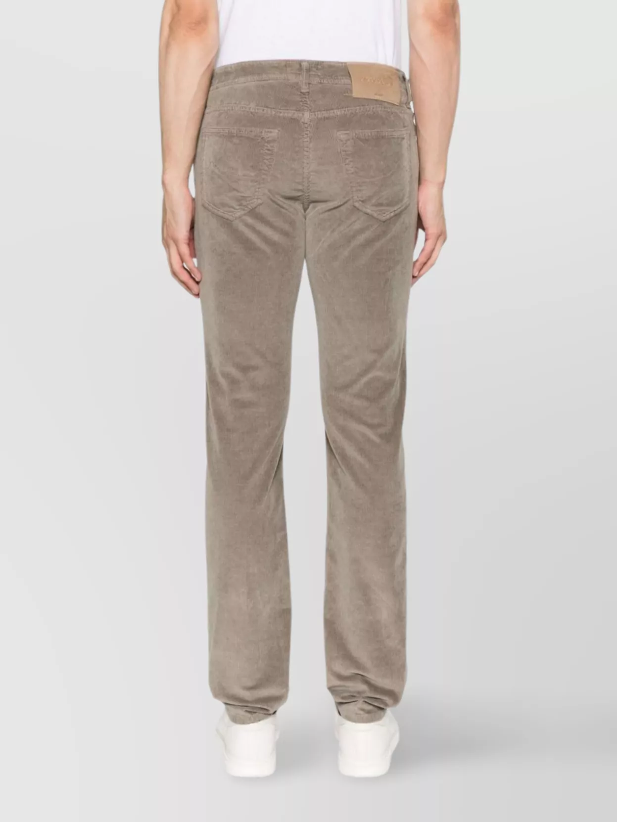 Jacob Cohen Slim Fit Corduroy Trousers With Back Pockets
