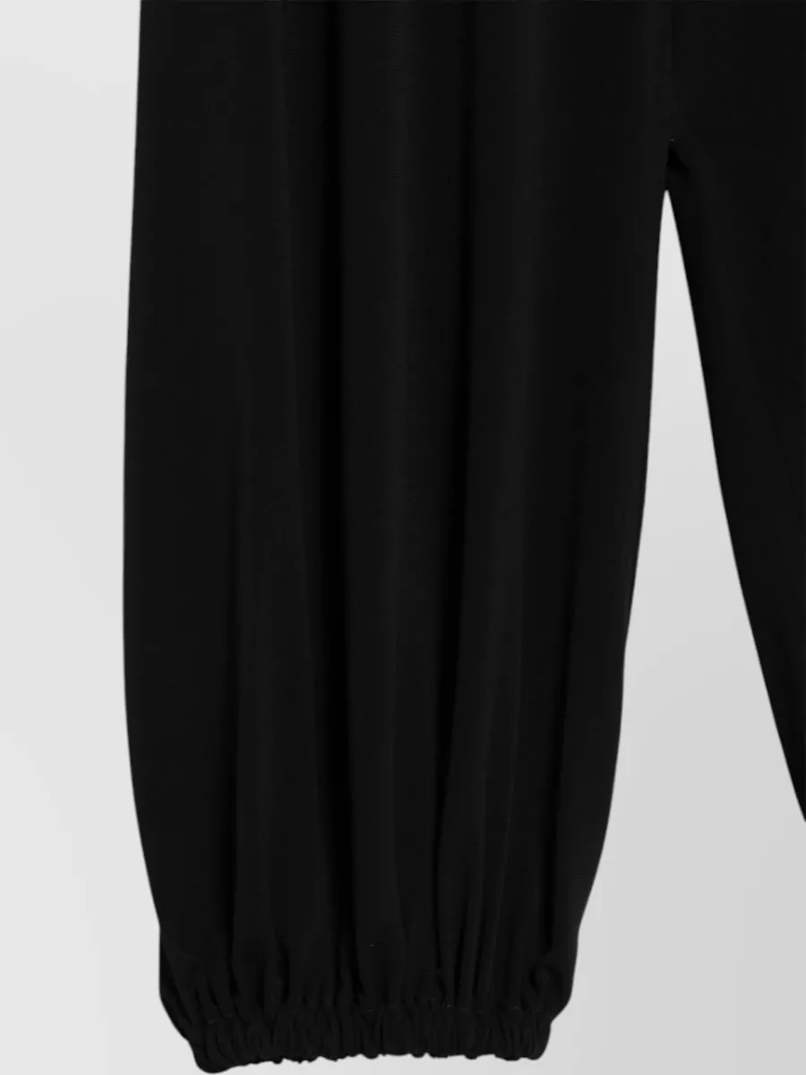 Emporio Armani Gathered Wide-Leg Knee-Length Shorts