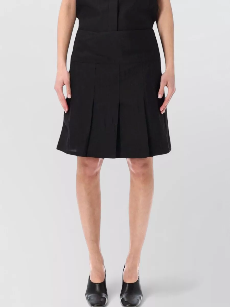 Our Legacy linen mini pleated skirt