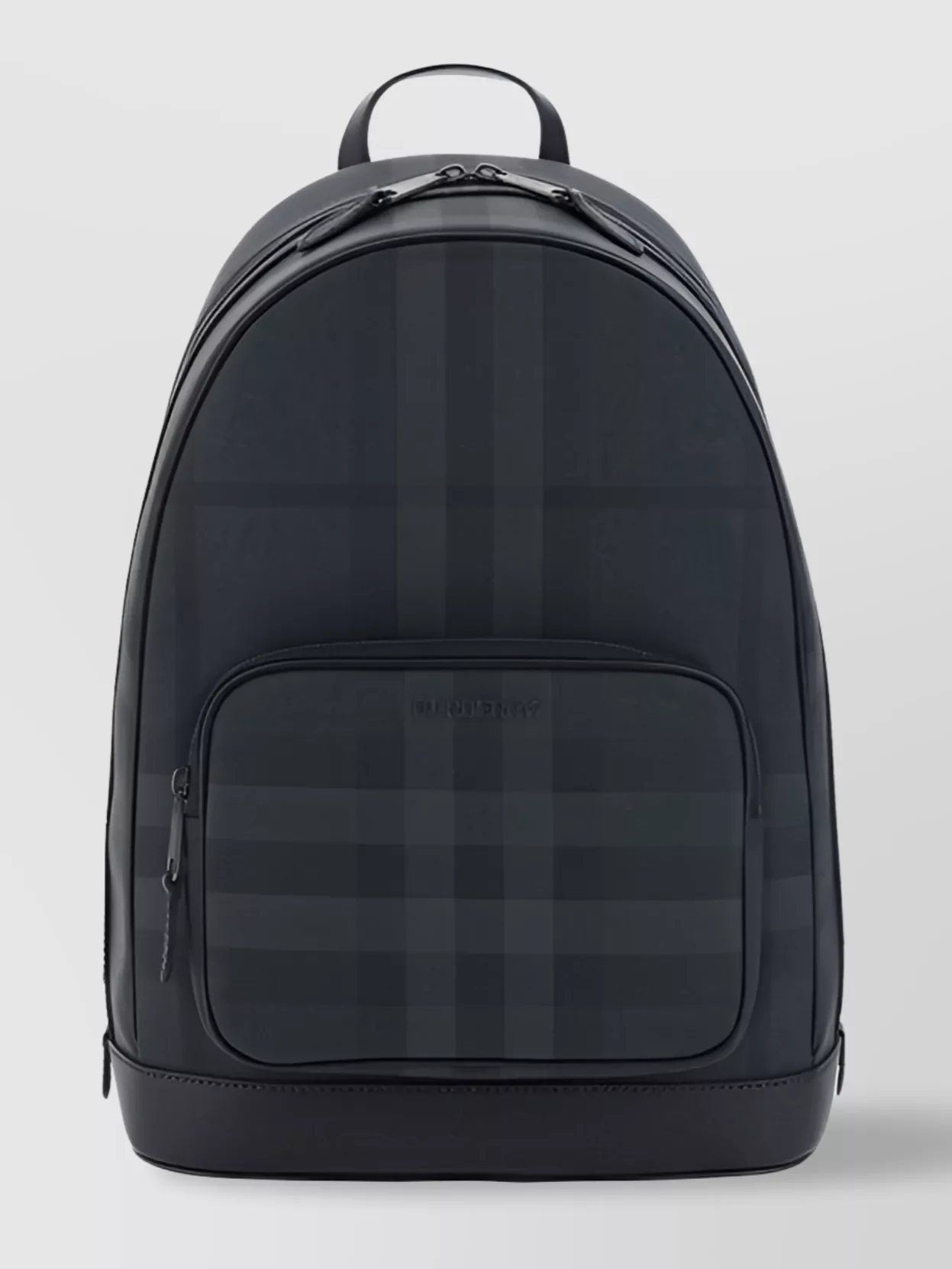 Burberry Check Archivio Pattern Backpack With Front Pocket In Black