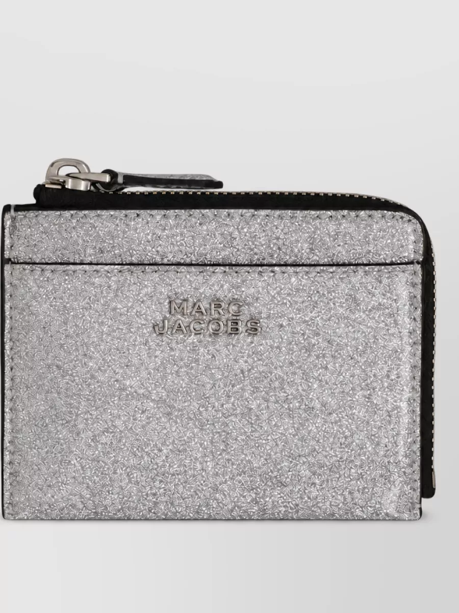 Marc Jacobs Na Glitter Top Zip Wallet