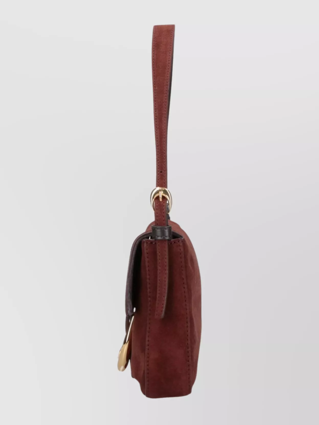 Staud Suede Shoulder Bag Adjustable Strap