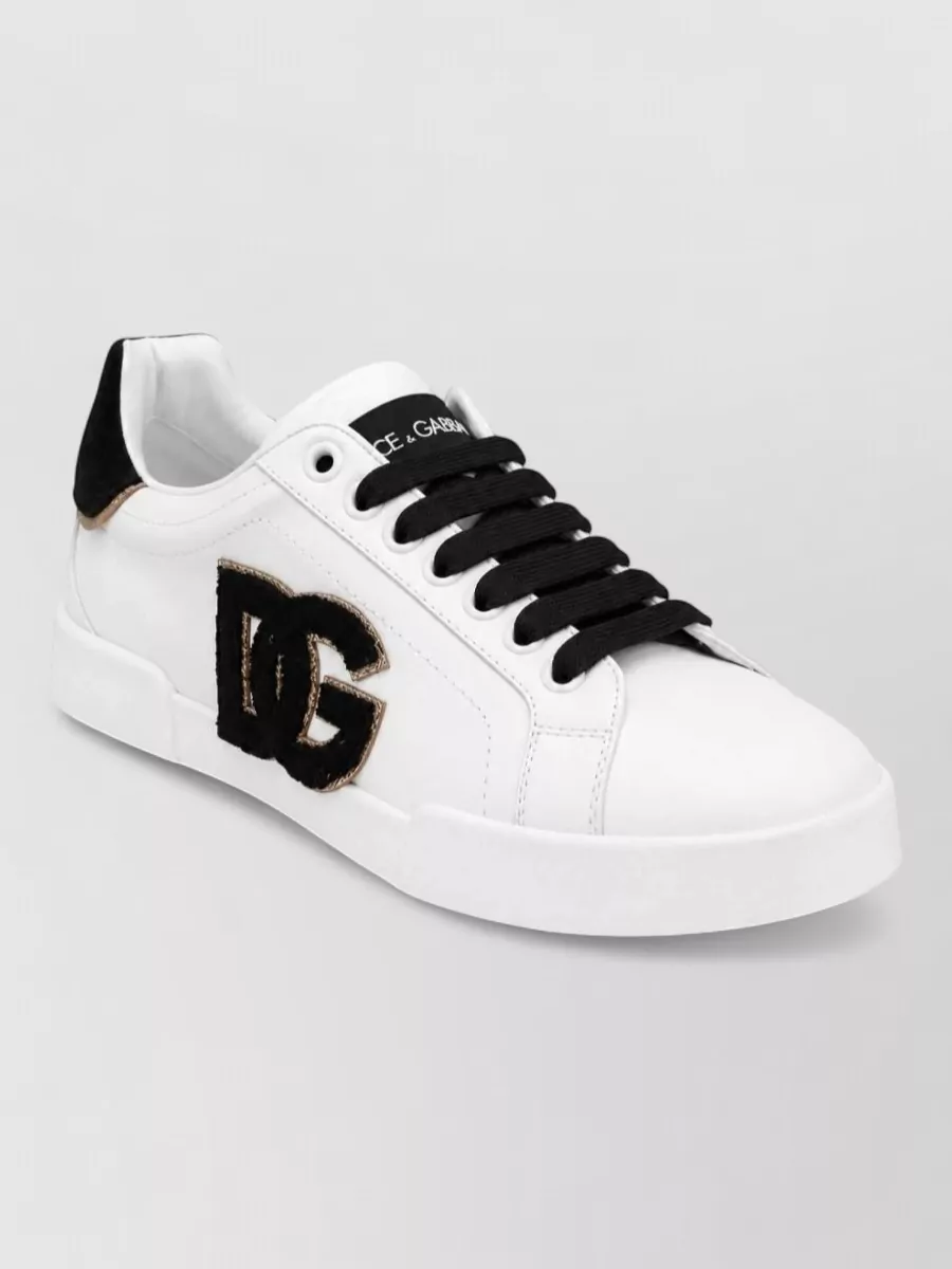 Dolce&Gabbana Leather Low-Top Sneakers