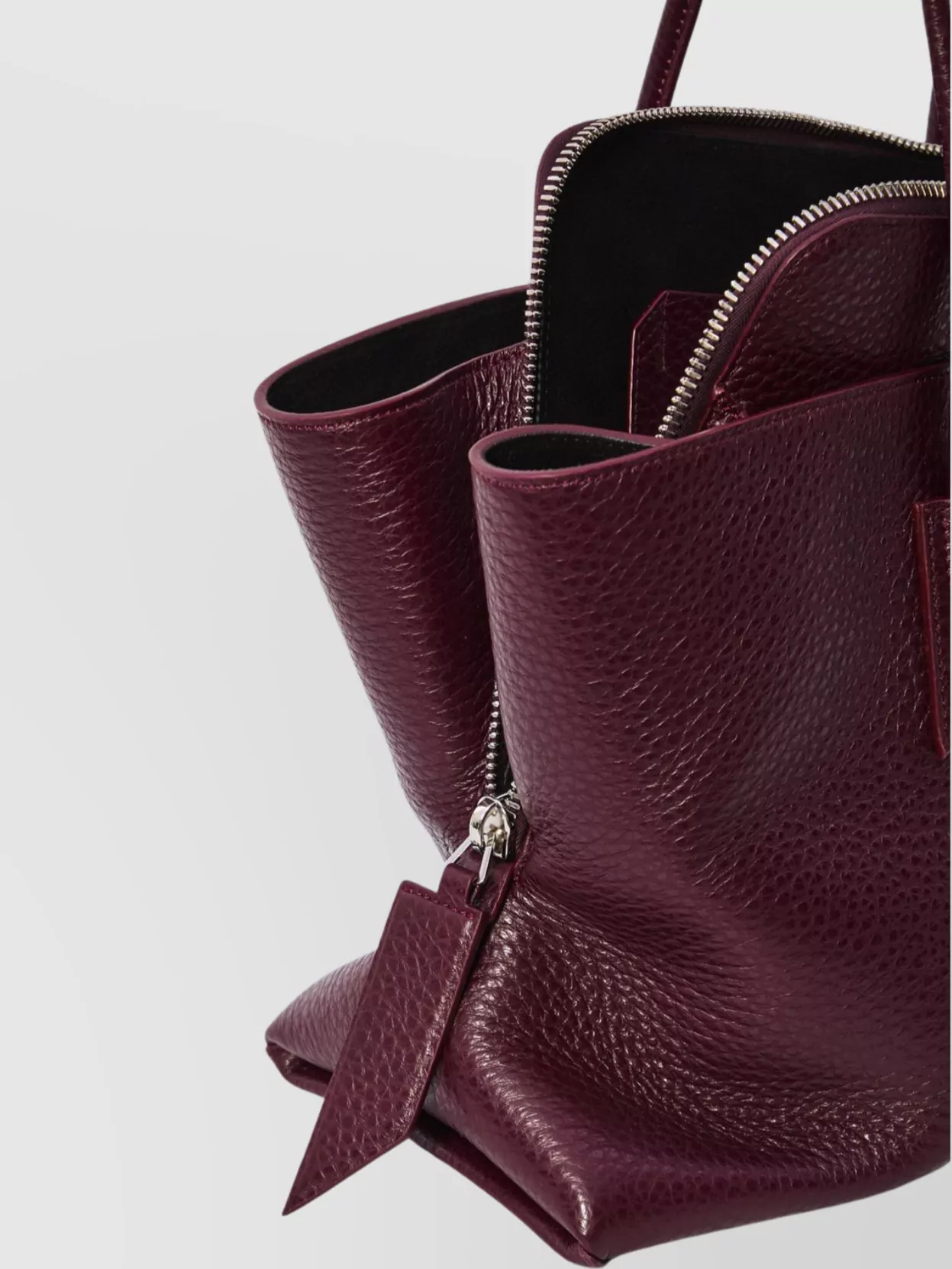 The Attico Medium Leather Structured Shoulder Bag