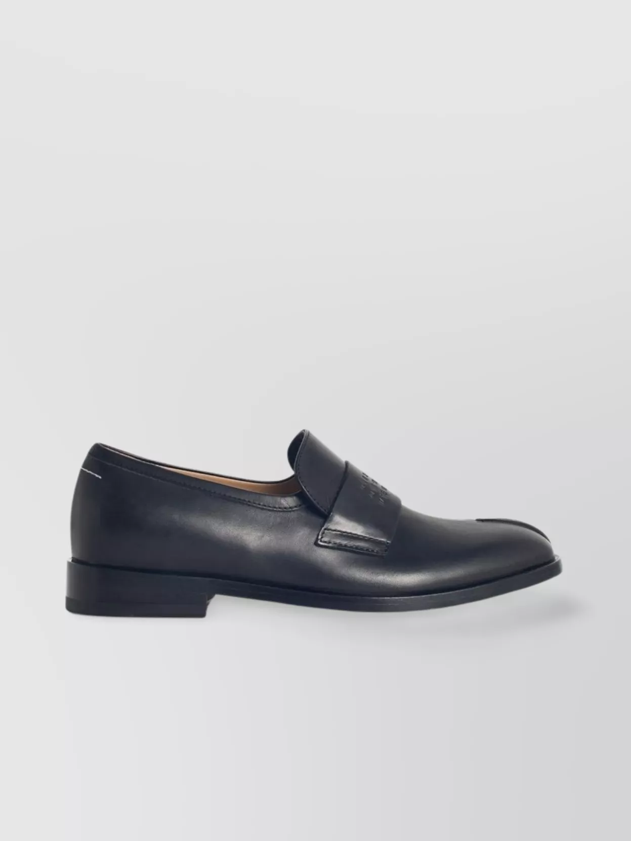 Mm6 Maison Margiela New Classic Stitch Moccasins In Black