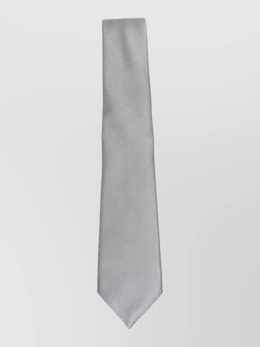 Giorgio Armani Textured Fabric Narrow Neck Tie Design